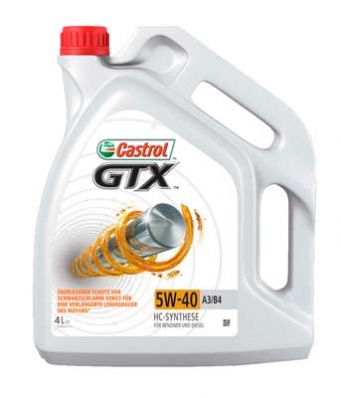 CASTROL GTX SAE 5W-40 A3/B4 4Л