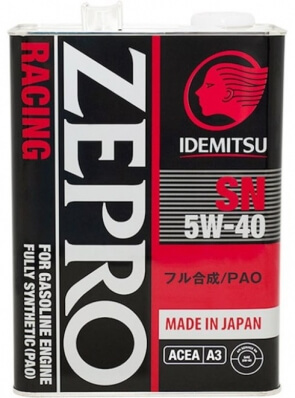 Idemitsu Zepro Racing SN 5W-40 4L