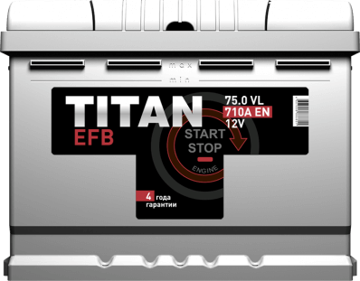 75.0 A/h TITAN EFB