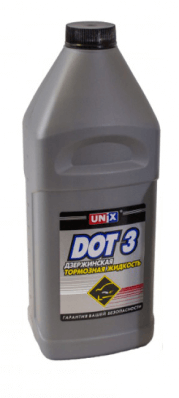 Тормозные жидкости ДОТ-3 UNIX 910 гр.