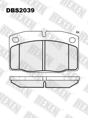 ТОРМОЗНЫЕ КОЛОДКИ DBS2039 (SP 105) (T0841) * OPEL ASCONA,KADETT,OMEGA A,VECTRA A ПЕР.