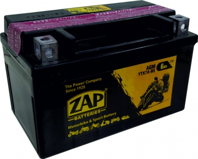 SZNAJDER BATTERIEN ZAP 6Ah 12V MOTO YTX7A-BS B00