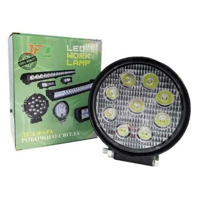 Fara de lucru LED 27W/ 30 12-24V, fascicul rotund ingust