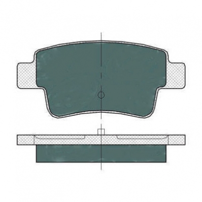 ТОРМОЗНЫЕ КОЛОДКИ DBS2530 (SP 378) (T1604)* OPEL CORSA D,FIAT GRANDE PUNTO ПЕР.