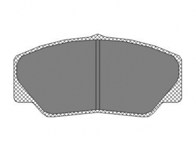 ТОРМОЗНЫЕ КОЛОДКИ DBS2003 (SP 206) (T 0348)* FORD TRANSIT (86-91) ПЕР.
