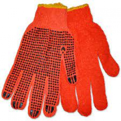 Перчатки ткань (оранжевые)