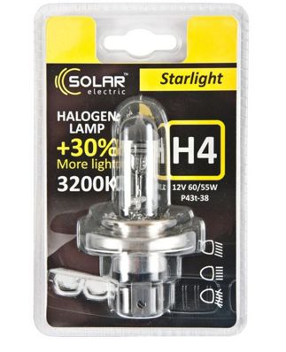 Solar H4 12V 60/55W P43t-38 Starlight 60% box