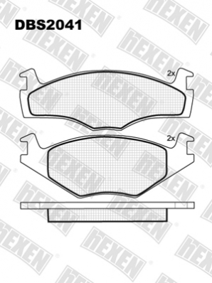 ТОРМОЗНЫЕ КОЛОДКИ DBS2041 (SP 115) (T0388) * VW GOLF,JETTA,PASSAT,VENTO ПЕР.