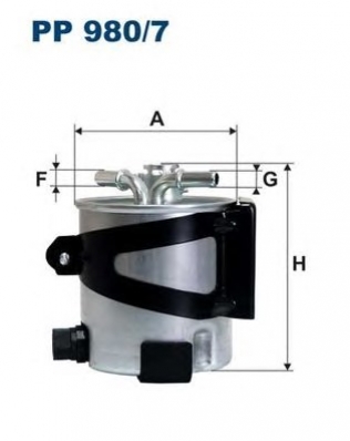 ТОПЛИВНЫЙ ФИЛЬТР FILONG FILTER FF 7006A (PP 980/7)-(HDF 581)