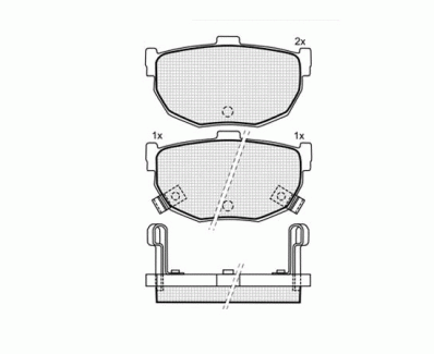 ТОРМОЗНЫЕ КОЛОДКИ DBS3180 (SP386) (T0391) HYUNDAI COUPE, ELANTRA, KIA CERATO, NISSAN MAXIMA ЗАД.