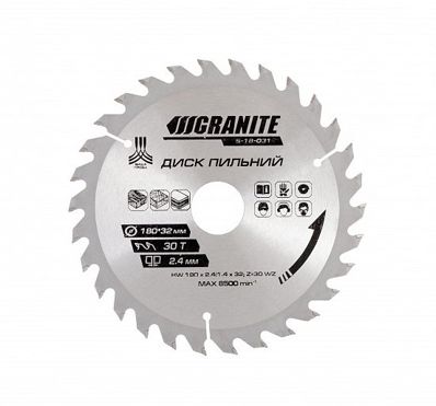 Disc pentru lemn 30 dinți 125 * 22 * ​​​​12