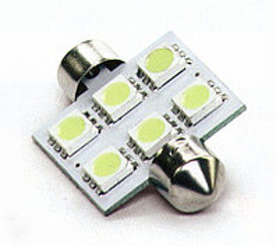 Lampă spot LED C5W 24V T11x36-S8.5 6 SMD dimensiune5050