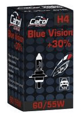 Bec auto cu halogen Catol (BL1) H4 12V 60/55W Blue Vision 30%