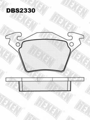 ТОРМОЗНЫЕ КОЛОДКИ DBS2330 (SP 302) (T1169)* MERCEDES V-CLASS, VITO ЗАДН.
