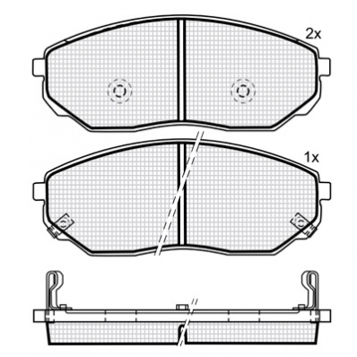 DBS3221 (SP 171) (T3025) * MITSUBISHI GRANDIS,L400,LANCER,PAJERO,OUTLANDER FATA