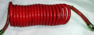 Furtun de aer spiralat roșu M22