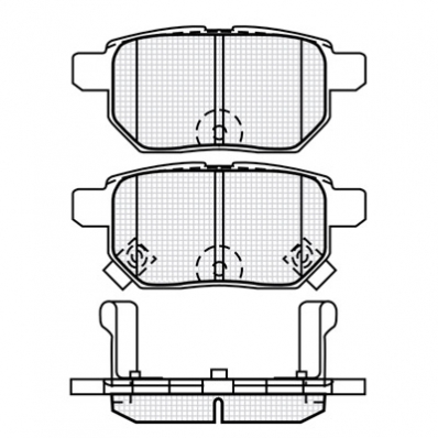 ТОРМОЗНЫЕ КОЛОДКИ DBS3386 (SP 659) (T1728)* TOYOTA AURIS, YARIS II (06-) ЗАДН.