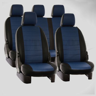 ATOM Comfortline acoperă scaunul negru cu albastru