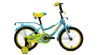 Biciclete FORWARD FUNKY 16 16 1 ск. бирюзовый/желтый