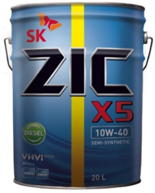 ZIC X5 10W-40 20L Diesel semi-synthetic