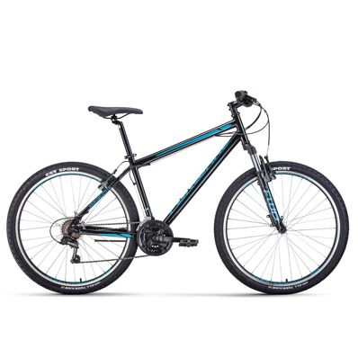 Bicicleta FORWARD SPORTING 275 1.2 275 21 ск. рост 17 2020-2021 черный/бирюзовый