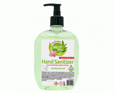 PRODUS PENTRU IGIENIZAREA MAINILOR MELLY HAND SANITIZER PARFUMAT 500 ML