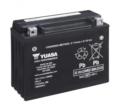 12V 21-21.1Ah 350A Yuasa HP MF VRLA (-+) (205*87*162)