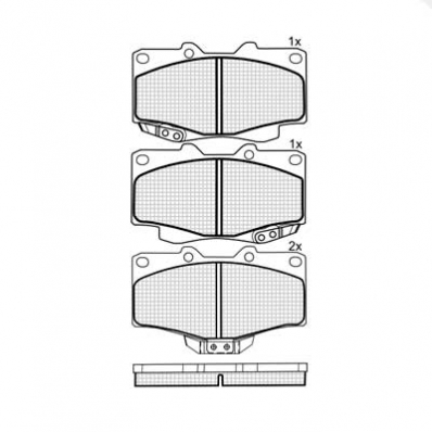 ТОРМОЗНЫЕ КОЛОДКИ DBS3010 SP160 T1981