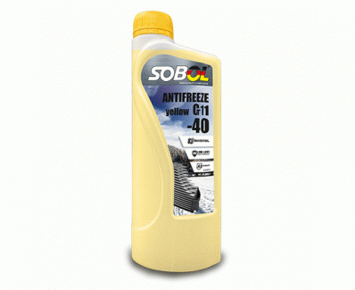 Антифриз -40 G-11 желтый 1л Sobol New