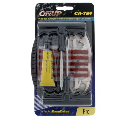 Kit de reparare a anvelopelor fără cameră 5 buc ham (awl+râpă+cheie)