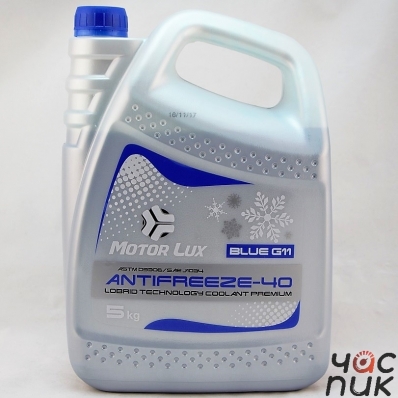 Антифриз MOTOR LUX -40 G11 10л (синий) -30