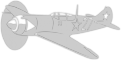 Autocolant "Самолёт ЛА-7"