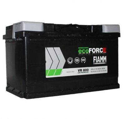 FIAMM Ecoforce AGM 12V 80Аh E 800A B13 190/315/175 dreapta