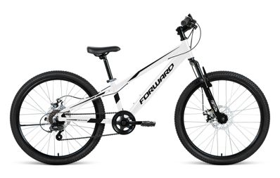 Biciclete FORWARD RISE 24 2.0 disc 24 7 ск. рост 11 белый/черный