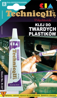 Клей для твердой пластмассы R-327 20 ml