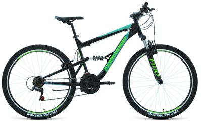 Biciclete FORWARD RAPTOR 275 1.0 275 18 ск. рост 16 черный/бирюзовый