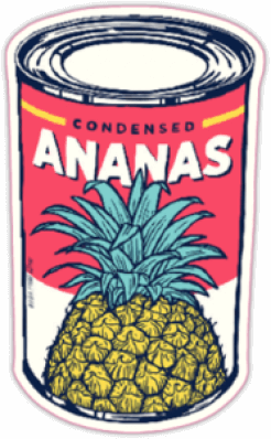 Autocolante auto "Ananas"