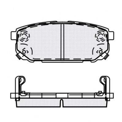ТОРМОЗНЫЕ КОЛОДКИ DBS3313 (SP 372) (T1401) * KIA SORENTO ЗАДН.
