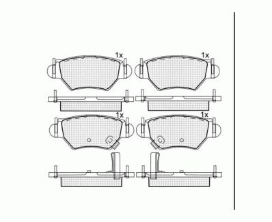 ТОРМОЗНЫЕ КОЛОДКИ DBS2100 SP242 T9066 OPEL ASTRA G, ZAFIRA A ЗАДН.