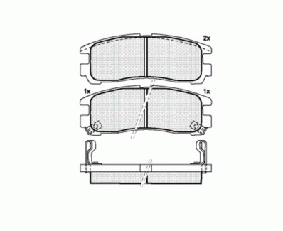 КОЛОДКИ DBS3149 SP651 T3031 MITSUBISHI ECLIPSE,GALANT,SPACE RUNNER,SPACE WAGON ЗАД.