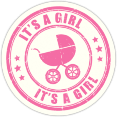 Autocolante pentru automobil "It's a Girl"