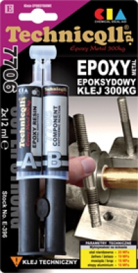 Клей металлический эпоксидный E-396 300 кg 2x12 ml