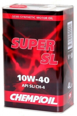 Chempioil Super SL 10W-40 API SL/CH-4 4L (metal)