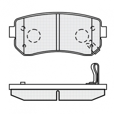 ТОРМОЗНЫЕ КОЛОДКИ DBS3404 (T2138)* HYUNDAI IX35 (10-) ЗАДН.