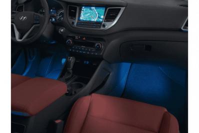 Светодиодная подсветка в автомобиль синего цвета, первый ряд i20