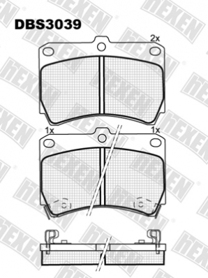 DBS3039 (SP 131) (T3014) * KIA RIO, MAZDA 121, 323,DEMIO FATA