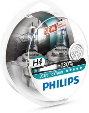 Philips X-treme Vision H4 12V 60/55W 0 SET 12342XV S2 шт