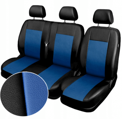Чехлы для сидений 2+1 BUS Ford Transit (синий)