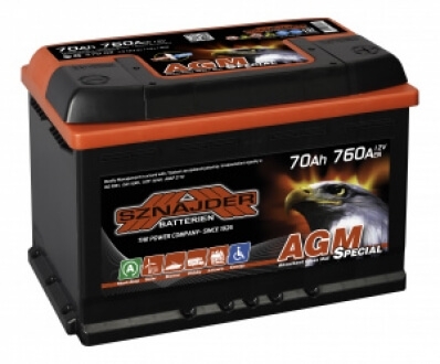 SZNAJDER BATTERIEN SZNAJDER 70 Ah SPECIAL AGM-NEW 70 (+right) B13