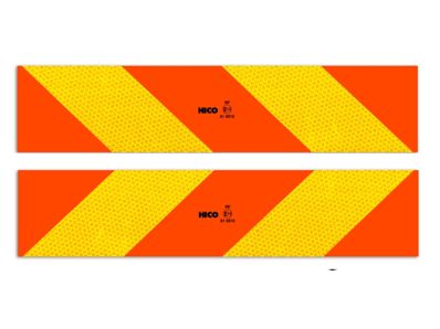 Placa spate TIR 560*140 (benzi reflectoare oblice)